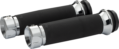 KHROME WERKS Klassic Grips - Custom Contour - Cable - Chrome 500285