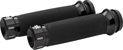 KHROME WERKS Klassic Grips - Custom Contour - Cable - Black 500280