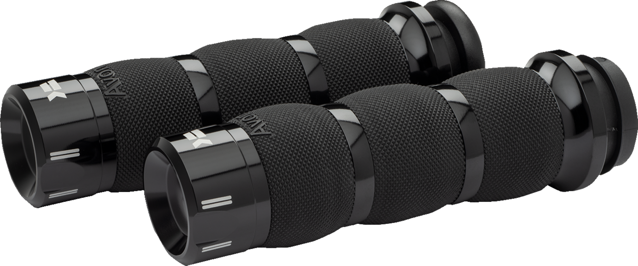 KHROME WERKS Klassic Grips - Air Cushion - Cable - Black 500290