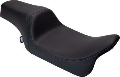 DRAG SPECIALTIES SEATS Predator 1Up Seat - Solar Leather - Black - Smooth - FLH '08-'23 08011493
