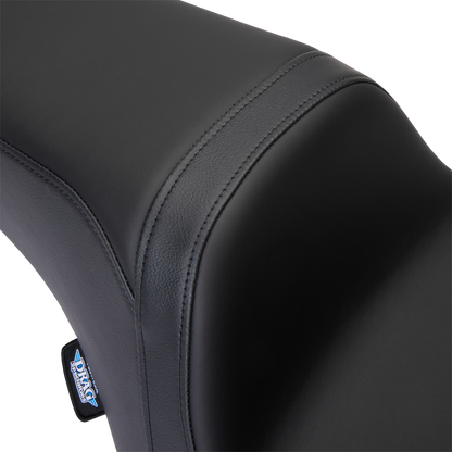 DRAG SPECIALTIES SEATS Predator 1Up Seat - Solar Leather - Black - Smooth - FLH '08-'23 08011493
