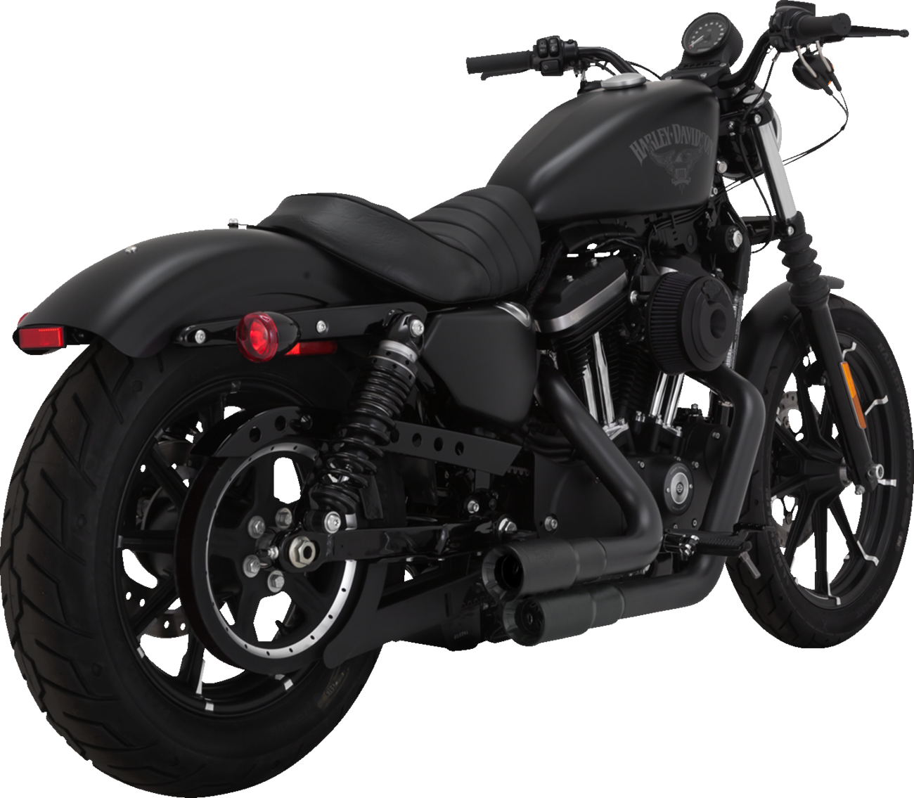 VANCE & HINES Mini Grenades Exhaust System - Matte Black 46884