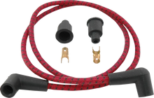 DRAG SPECIALTIES Plug Wires - Braided - Red/Black 40175