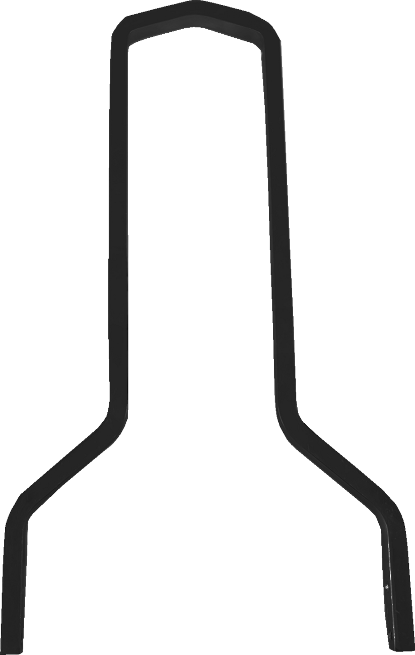 DRAG SPECIALTIES Square Sissy Bar - Tall - Black - 15.5" H x 11" W X08-0044GBT