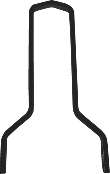 DRAG SPECIALTIES Square Sissy Bar - Tall - Black - 15.5" H x 11" W X08-0044GBT