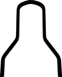 DRAG SPECIALTIES Square Sissy Bar - Black - 10.14" H x 8.75" W X08-0040GBS