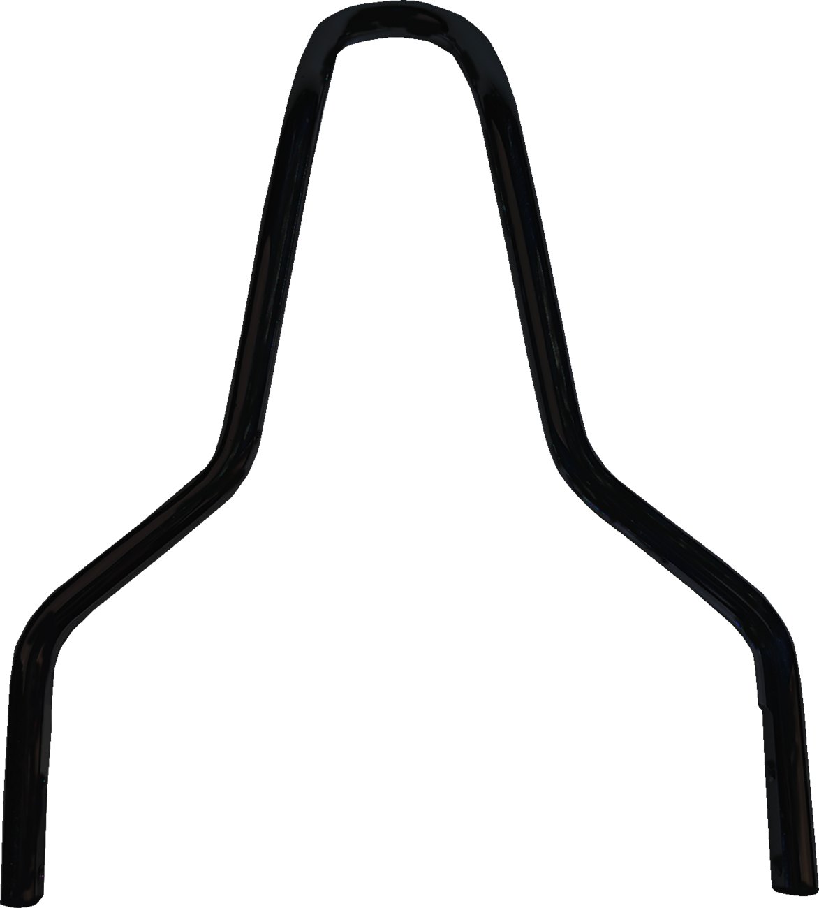 DRAG SPECIALTIES Round Sissy Bar - Black - 11"H X08-0044GBR