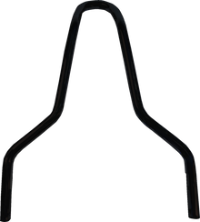 DRAG SPECIALTIES Round Sissy Bar - Black - 11"H X08-0044GBR