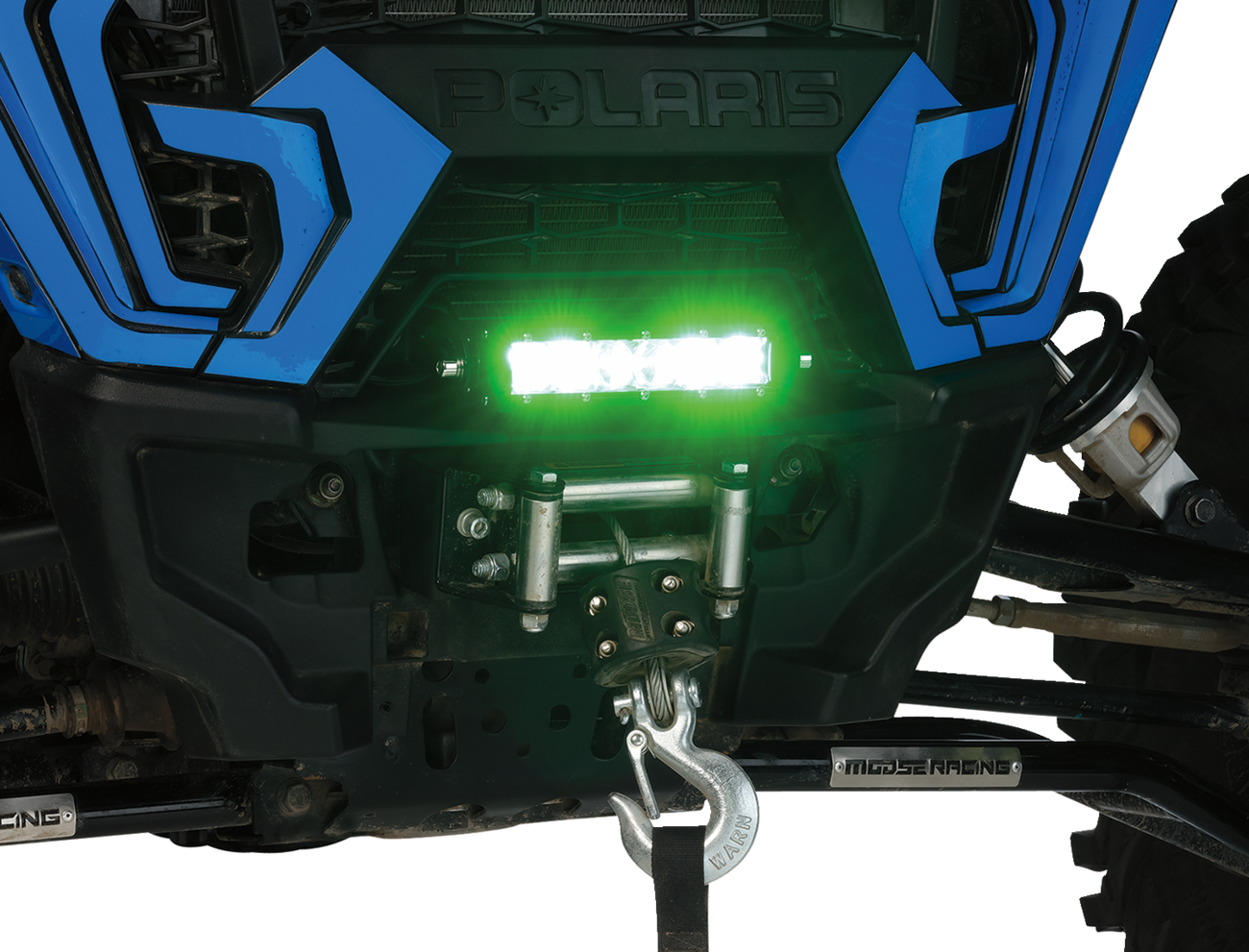 MOOSE OFFROAD Light Bar - LED - 8" - Green MSE-LB8G