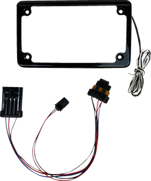 CUSTOM DYNAMICS Lighted License Plate Frame - Gloss Black - RZR CD-LPF-RZRTRAIL