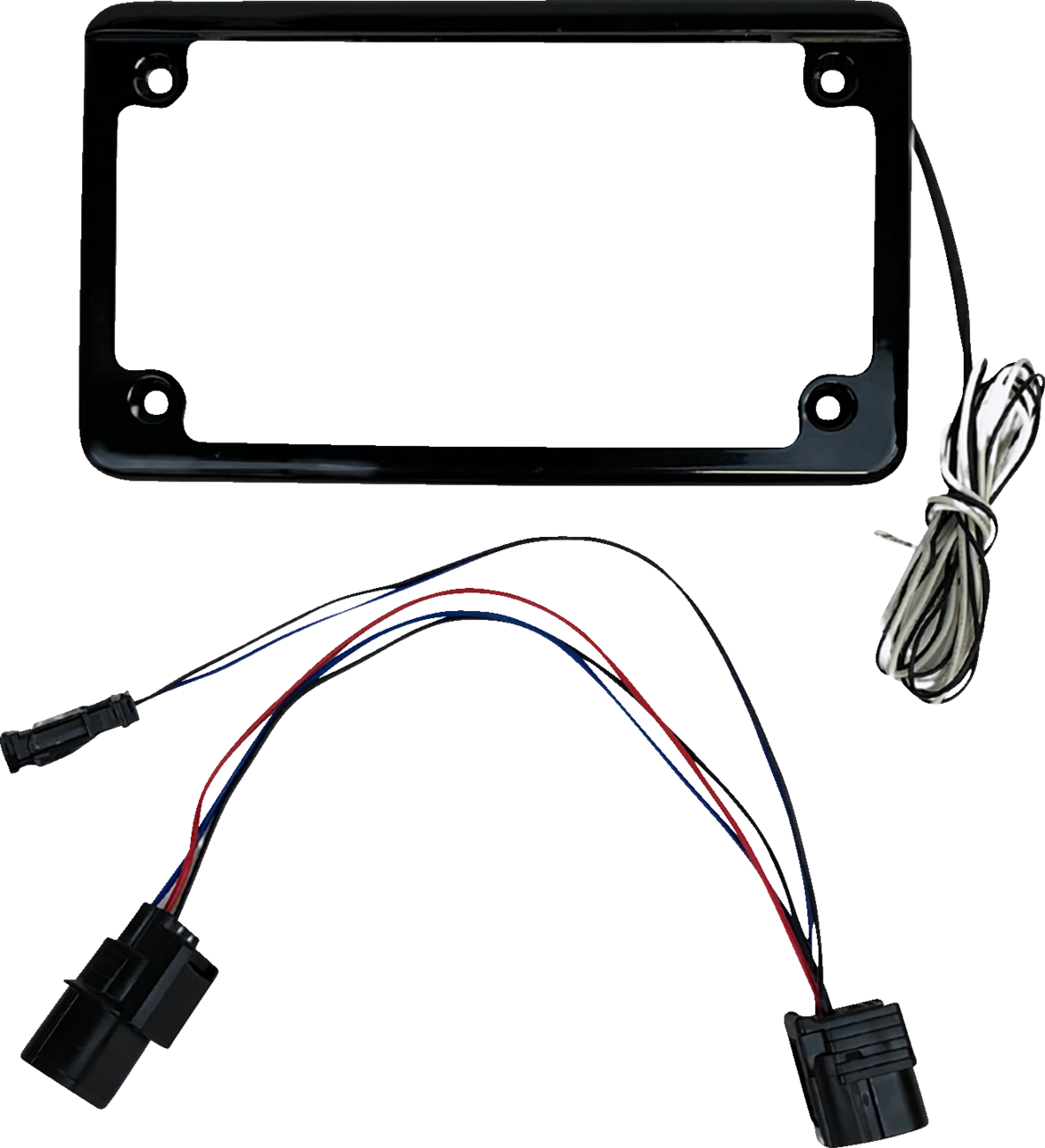 CUSTOM DYNAMICS Lighted License Plate Frame - Gloss Black - Talon CD-LPF-TA