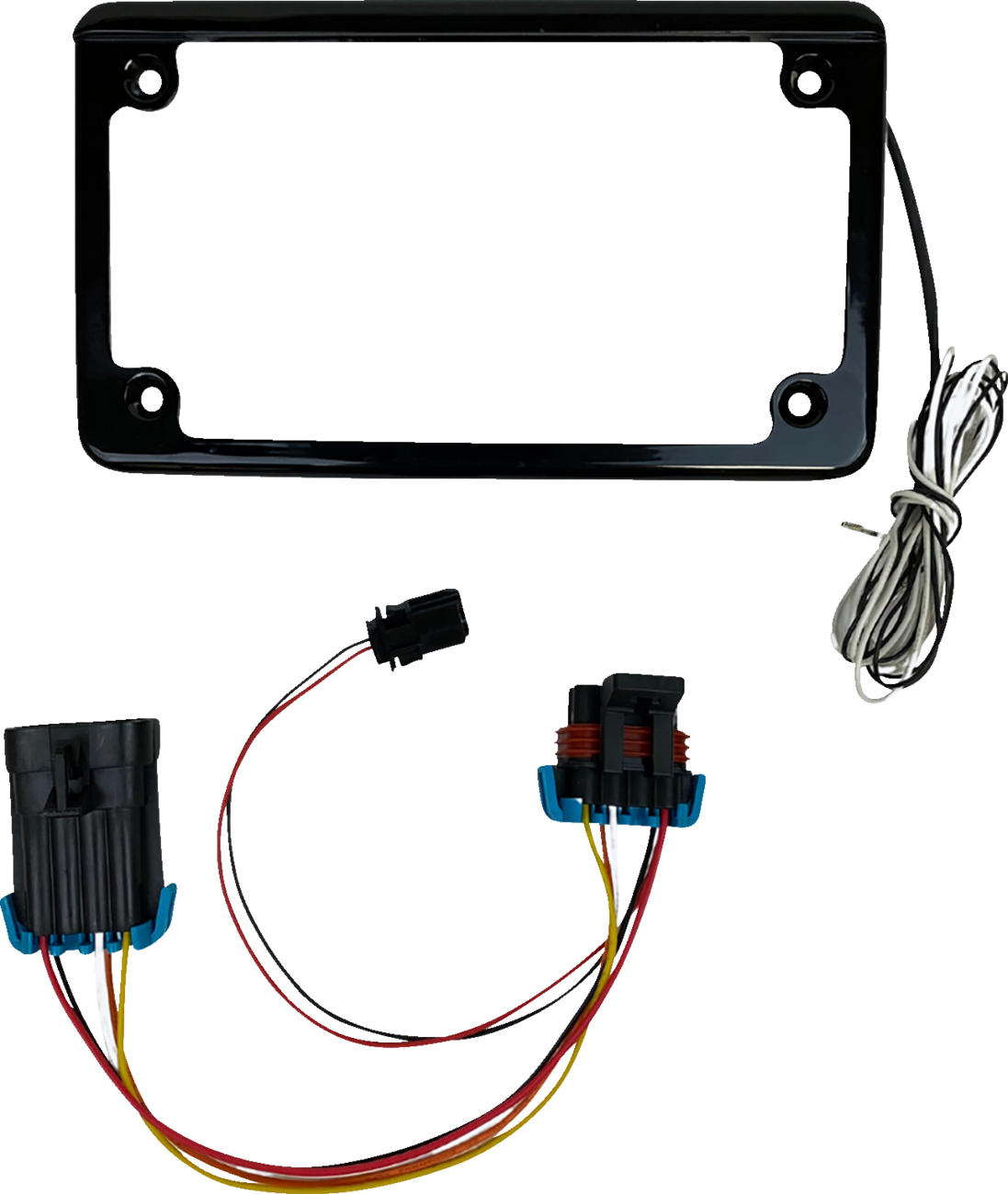 CUSTOM DYNAMICS Lighted License Plate Frame - Gloss Black - RZR XP CD-LPF-RZR2