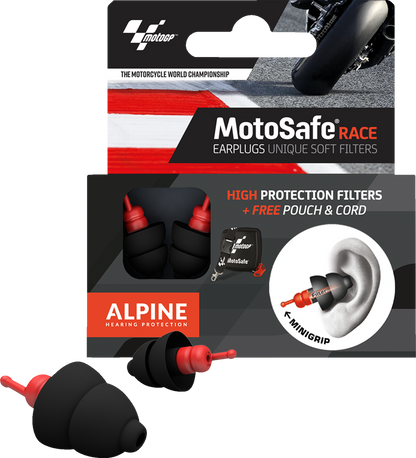 ALPINE HEARING PROTECTION MotoGP Motosafe Earplugs - Race 111.23.118