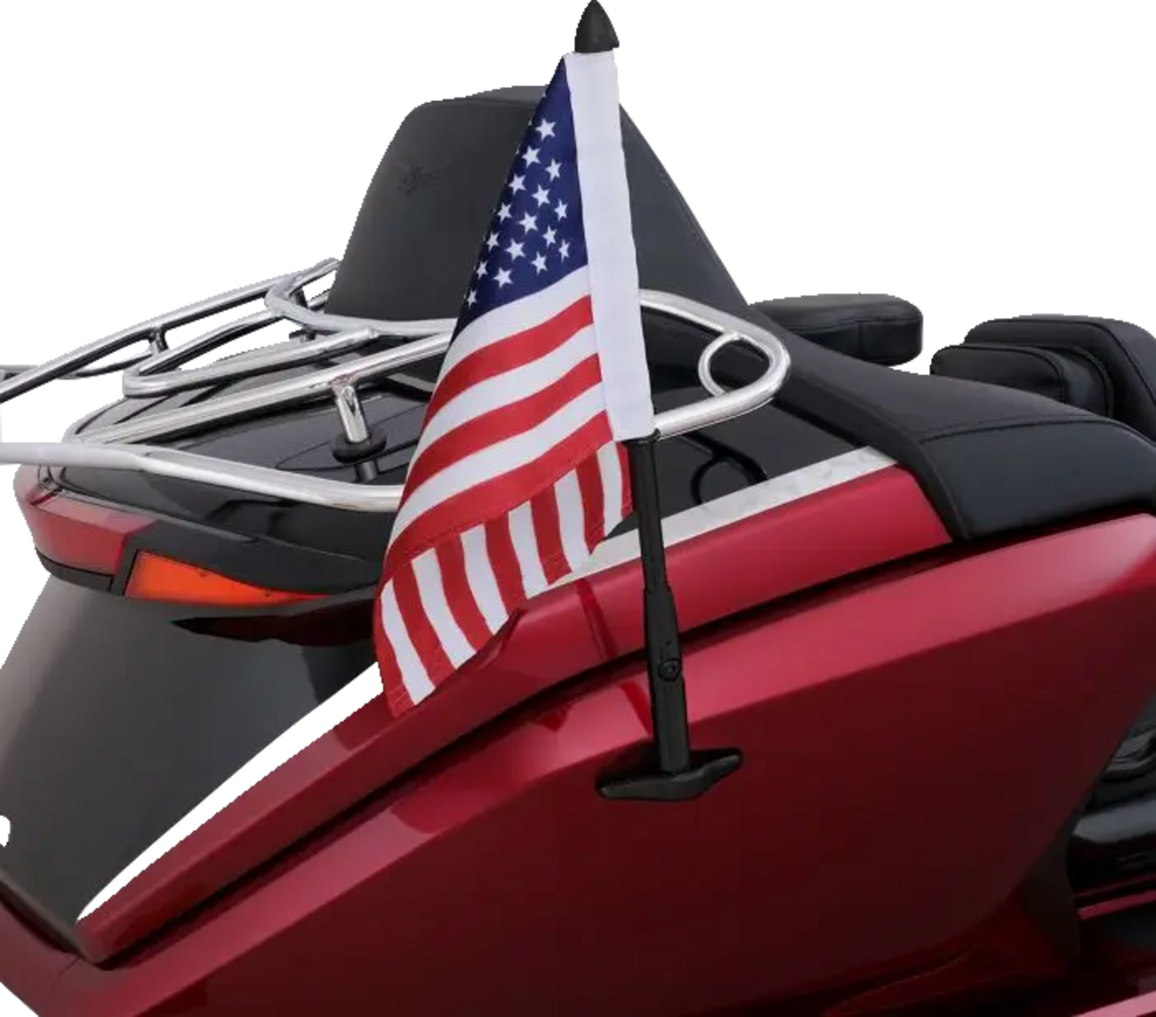 SHOW CHROME Folding Flag Pole - Black - GL 1800 52-973BK
