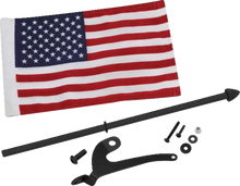 SHOW CHROME Flag Pole - Left - Black - Can-Am - Spyder 41-210LBK