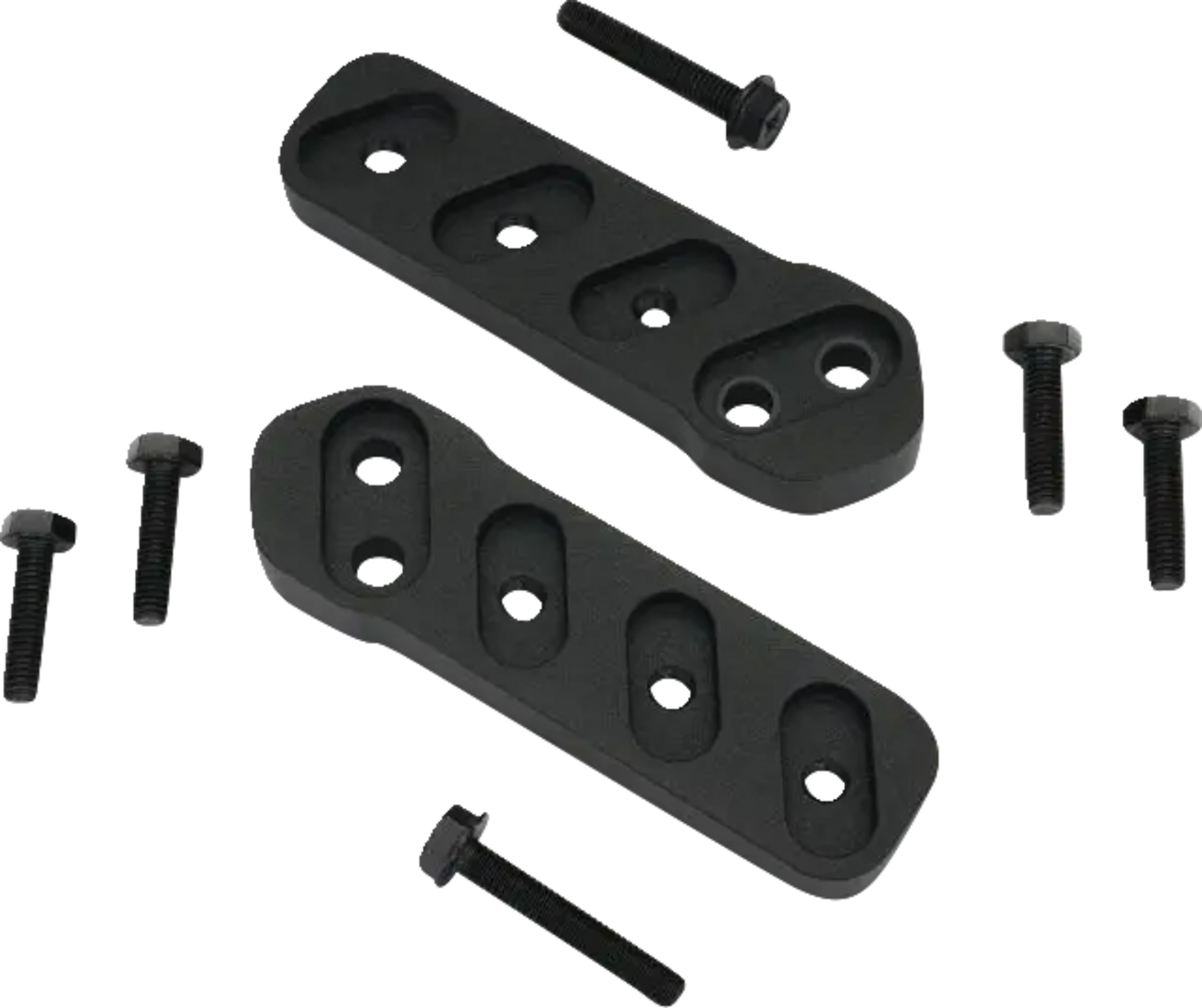 SHOW CHROME Floorboard Relocators - Passenger - Black - Spyder 41-425