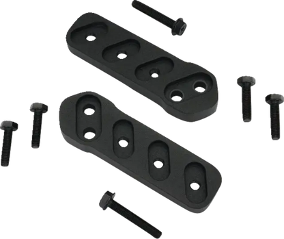 SHOW CHROME Floorboard Relocators - Passenger - Black - Spyder 41-425
