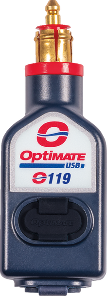 TECMATE Dual USB Charger - 180° BIKE Plug - USB-A/USB-C O-119