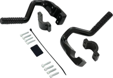 SHOW CHROME Adjustable Highway Pegs - Satin Black - Can-Am 41-422BK