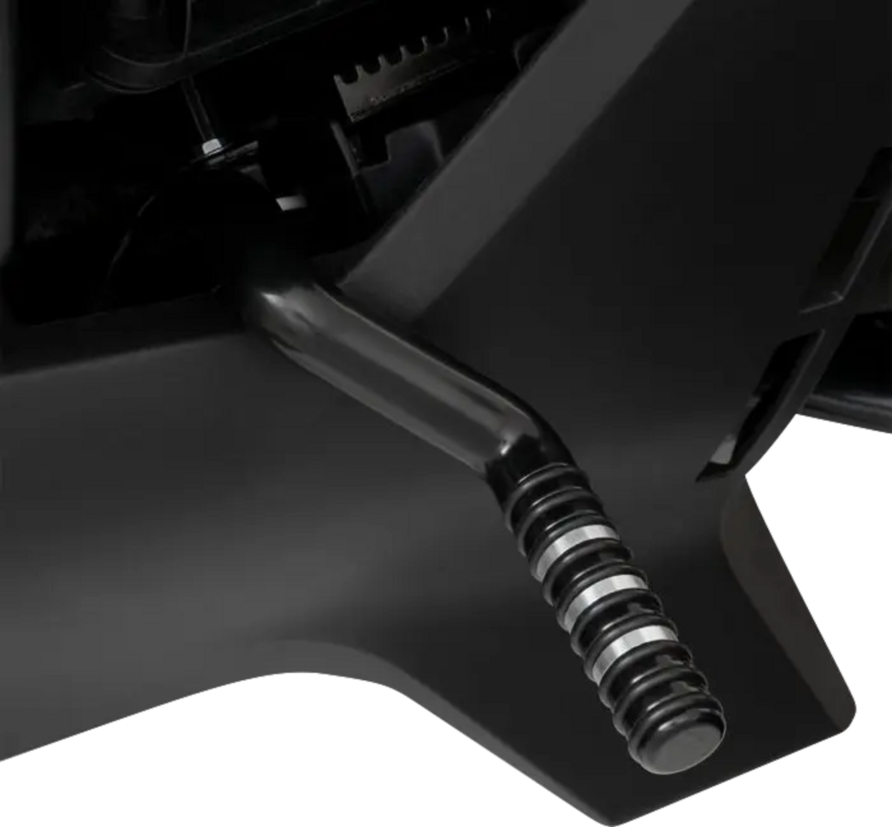 SHOW CHROME Adjustable Highway Pegs - Satin Black with Contrast Cut - Can-Am 41-422