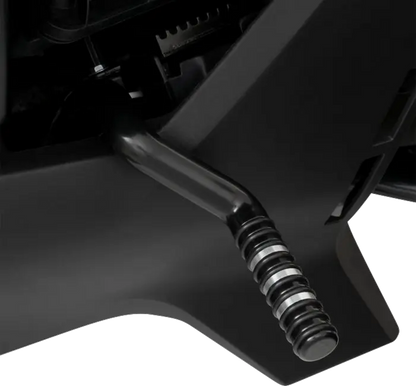SHOW CHROME Adjustable Highway Pegs - Satin Black with Contrast Cut - Can-Am 41-422