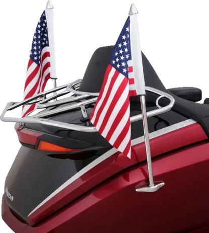 SHOW CHROME Flag Pole - Chrome - GL 1800 52-974