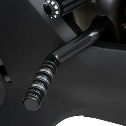 SHOW CHROME Adjustable Highway Pegs - Satin Black with Contrast Cut - Can-Am 41-422