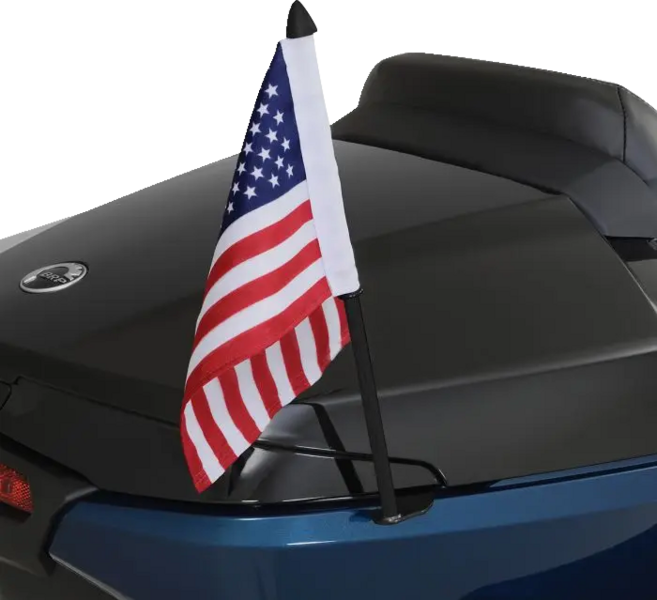 SHOW CHROME Flag Pole - Right - Black - Can-Am RT/F3 41-210RBK