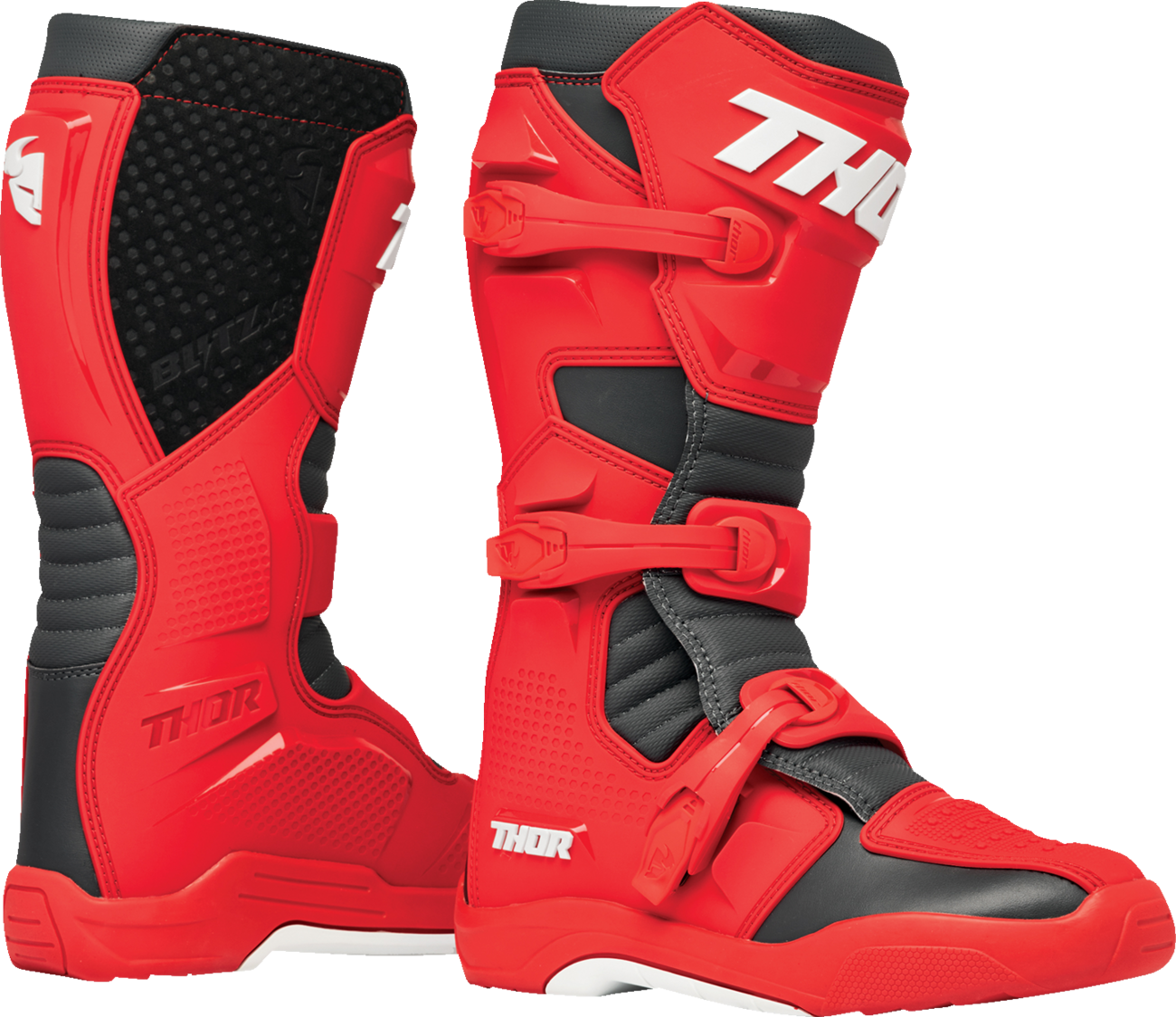 THOR Blitz XR Boots - Red/Charcoal - US 11 3410-3113