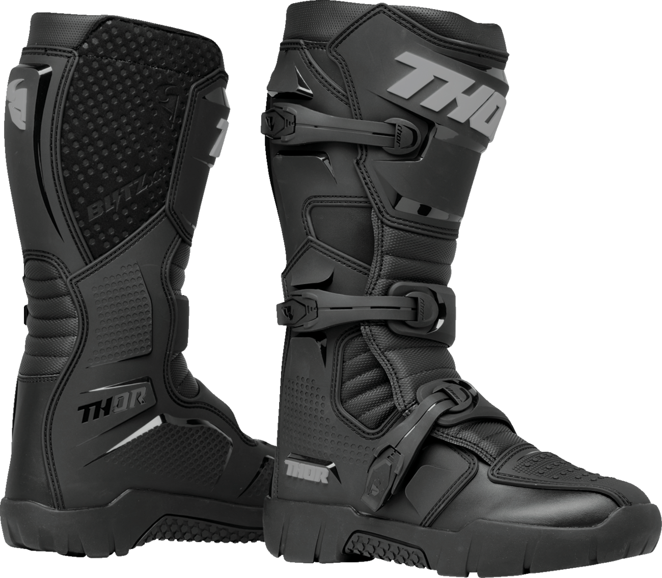 THOR Blitz XR Trail Boots - Black/Gray - US 9 3410-3129
