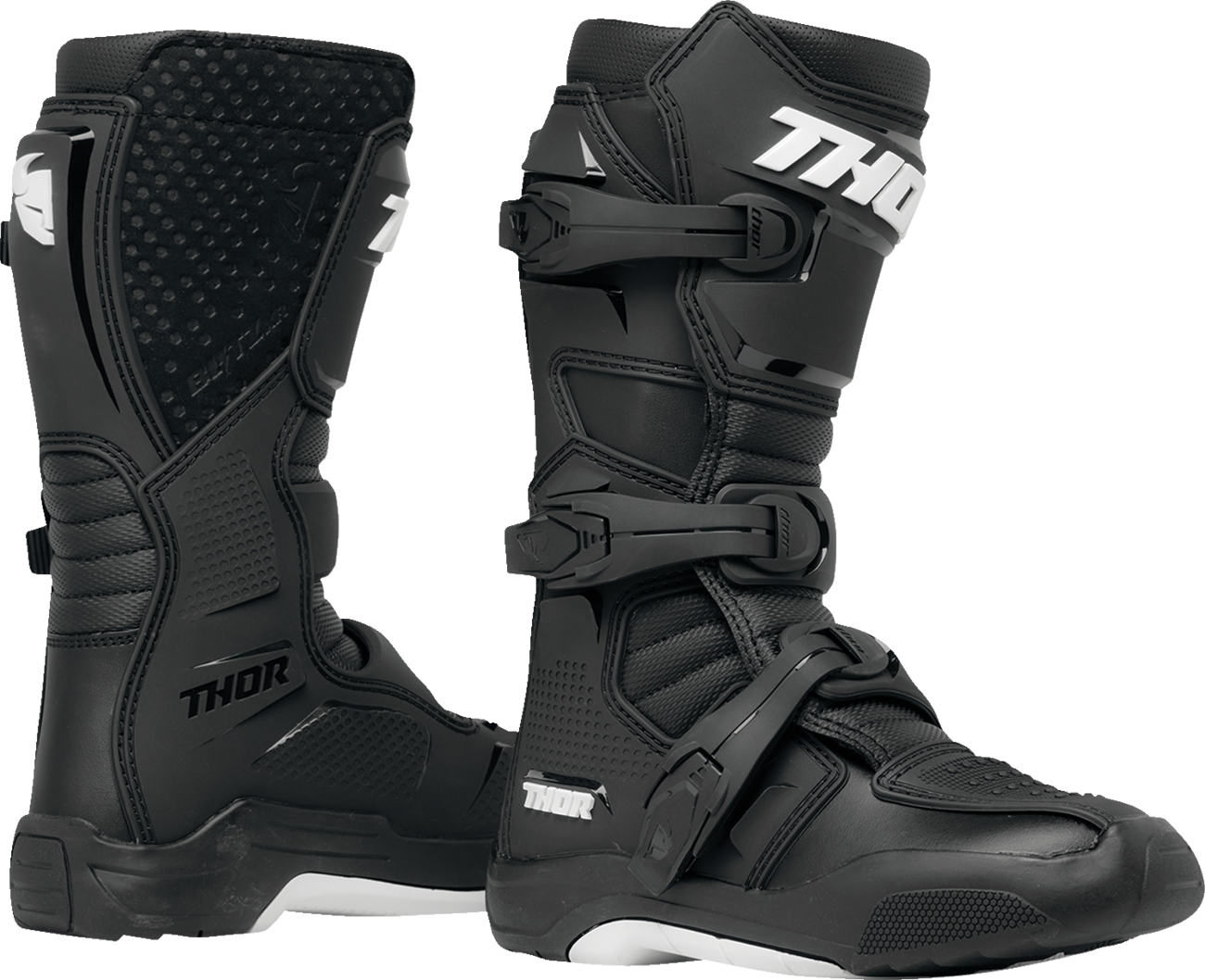 THOR Youth Blitz XR Boots - Black/White - US 4 3411-0727