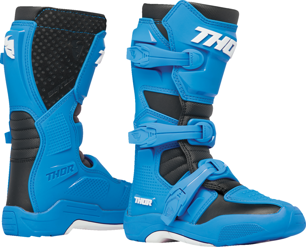 THOR Youth Blitz XR Boots - Black/Blue - US 3 3411-0733