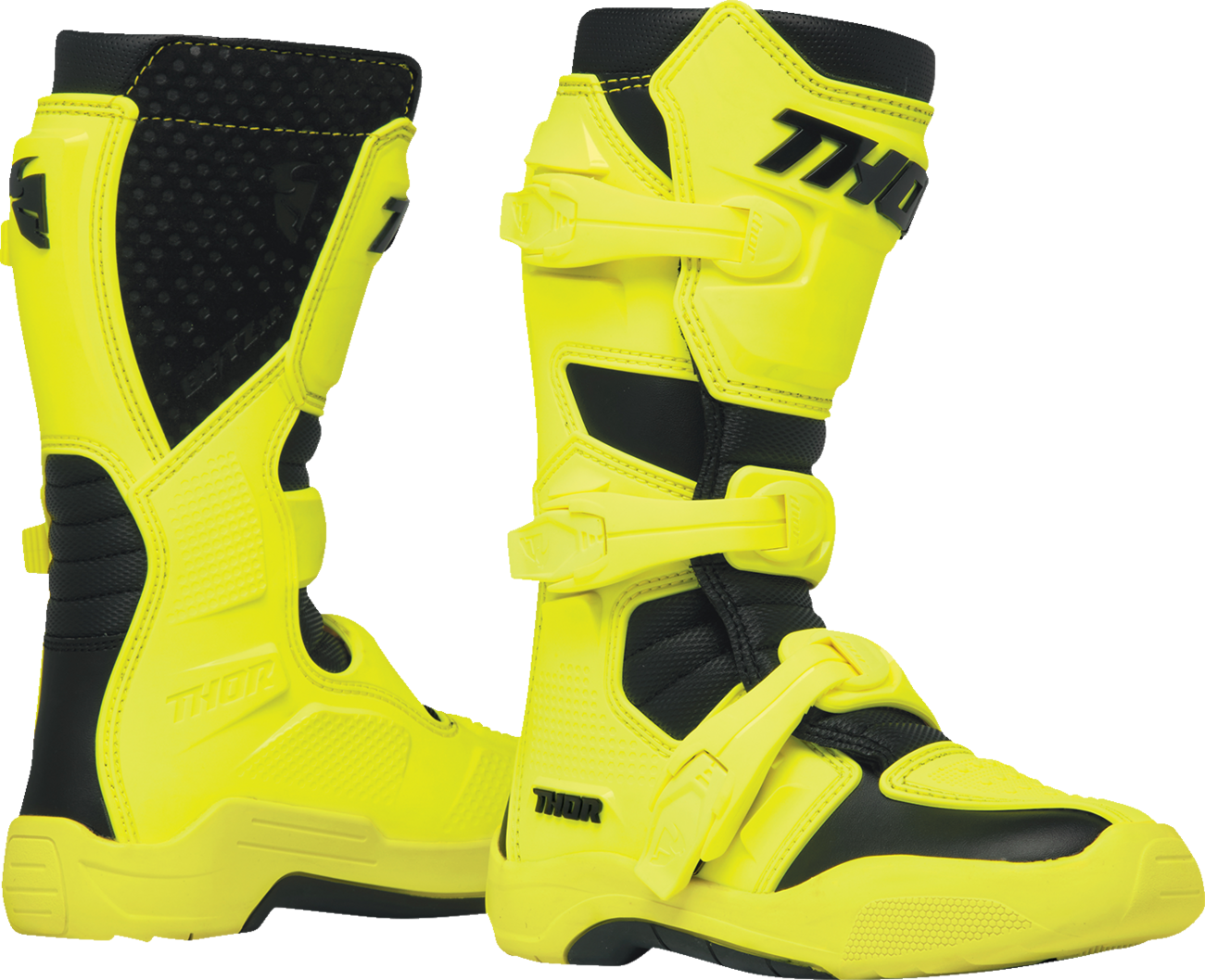THOR Youth Blitz XR Boots - Acid/Black - US 2 3411-0760