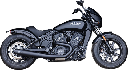S&S CYCLE 2-into-1 Grand National Exhaust System - Black - Race Only 4111-266-R
