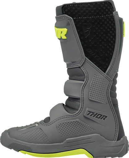 THOR Youth Blitz XR Boots - Gray/Charcoal - US 4 3411-0741