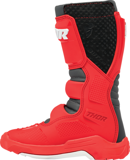THOR Youth Blitz XR Boots - Red/Charcoal - US 6 3411-0757