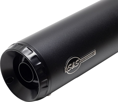 S&S CYCLE 2-into-1 Grand National Exhaust System - Black - Race Only 4111-266-R