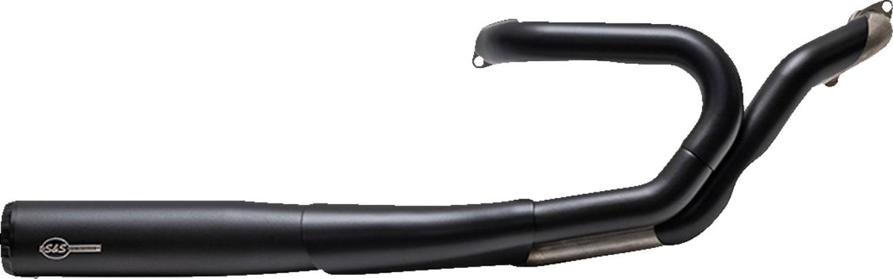 S&S CYCLE 2-into-1 Grand National Exhaust System - Black - Race Only 4111-266-R
