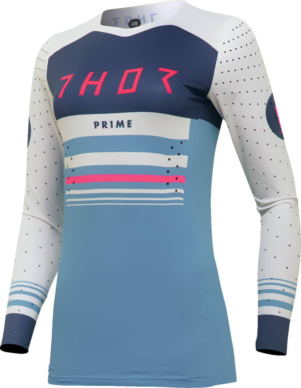 THOR Women's Prime Blaze Jersey - Blue Steel/Vintage White - XS 2911-0283