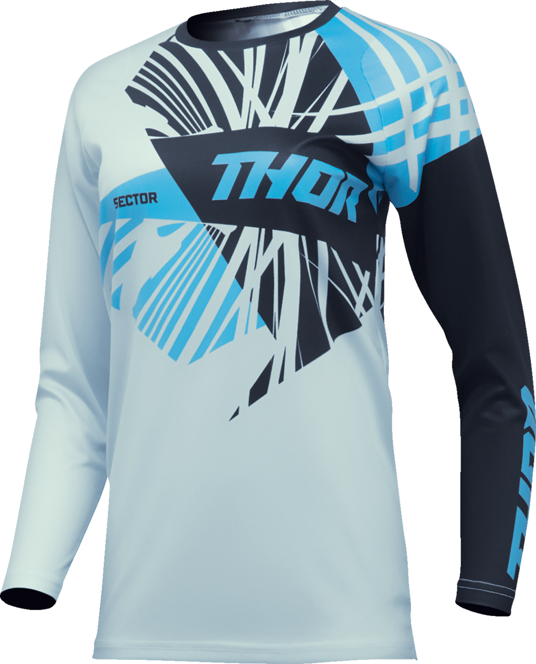 THOR Women's Sector Split Jersey - Starlight Blue/Black - XS 2911-0288