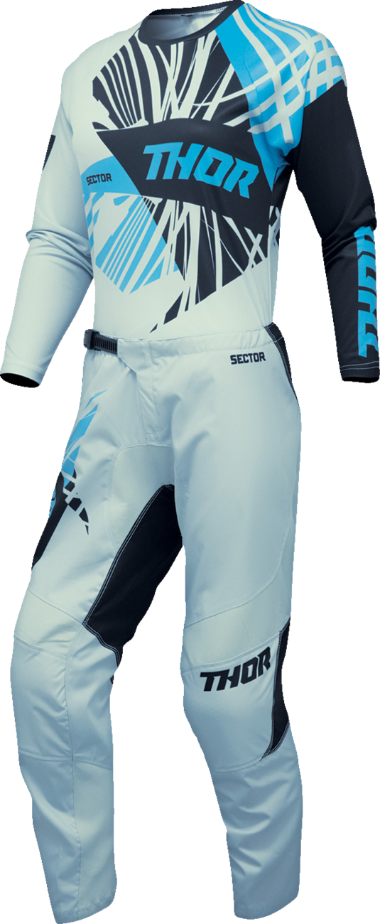 THOR Women's Sector Split Jersey - Starlight Blue/Black - XS 2911-0288