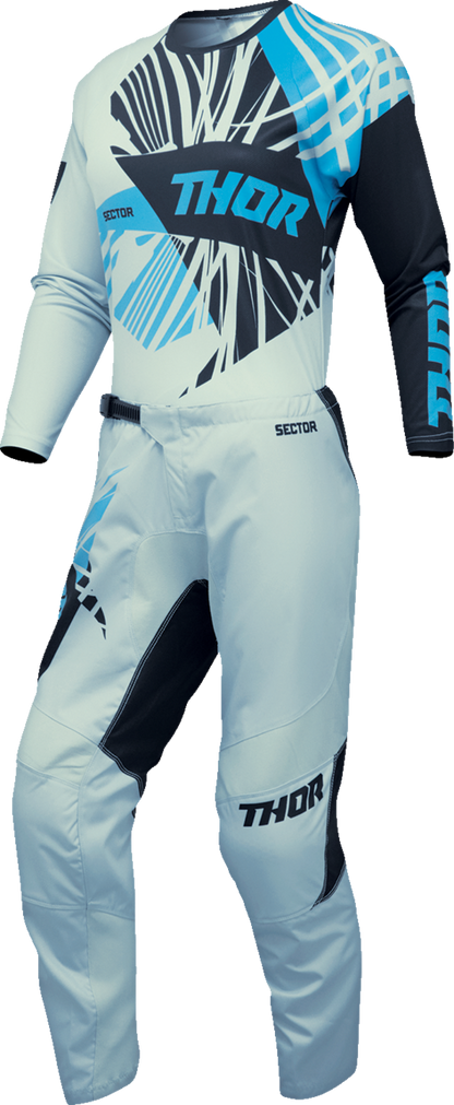 THOR Women's Sector Split Jersey - Starlight Blue/Black - XS 2911-0288