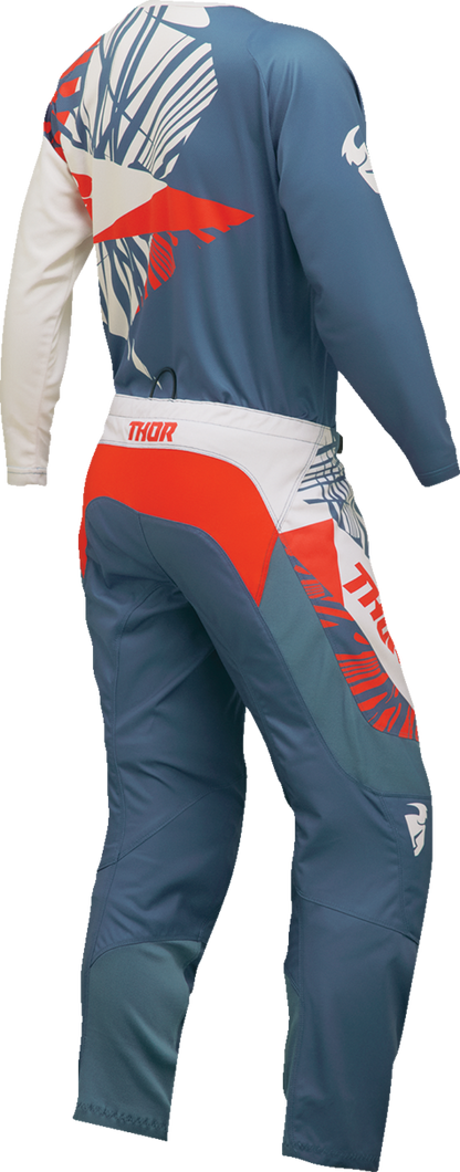 THOR Women's Sector Split Jersey - Blue Steel/Vintage White - XS 2911-0294