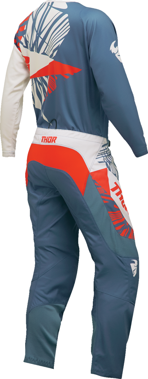 THOR Women's Sector Split Jersey - Blue Steel/Vintage White - XL 2911-0298