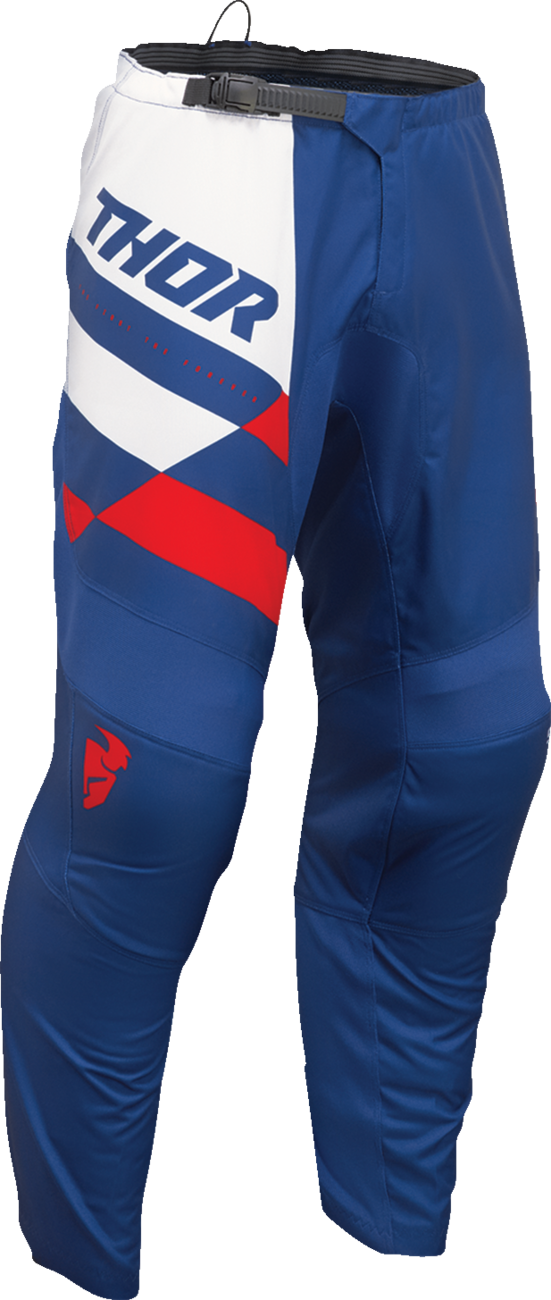 THOR Youth Sector Checker Pants - Navy/Red - US 26 2903-2443