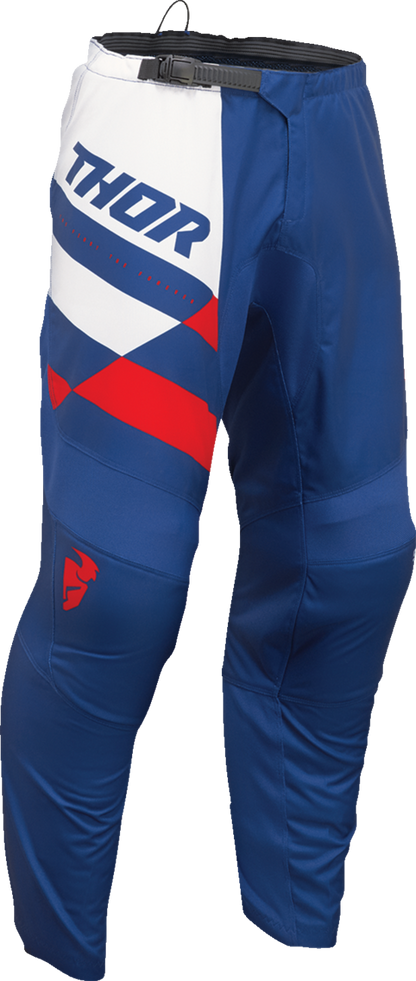 THOR Youth Sector Checker Pants - Navy/Red - US 26 2903-2443