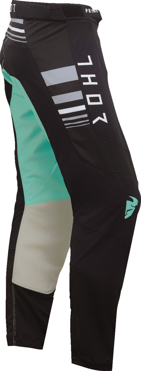 THOR Women's Prime Blaze Pants - Black/Mint - US 7/8 2902-0352