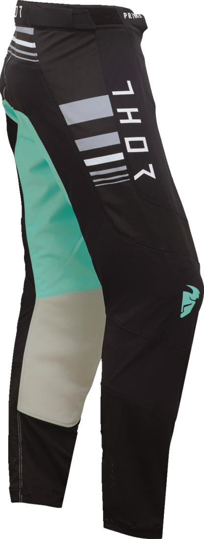 THOR Women's Prime Blaze Pants - Black/Mint - US 7/8 2902-0352