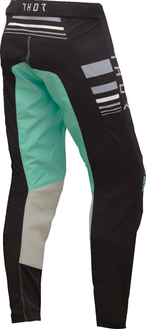 THOR Women's Prime Blaze Pants - Black/Mint - US 7/8 2902-0352