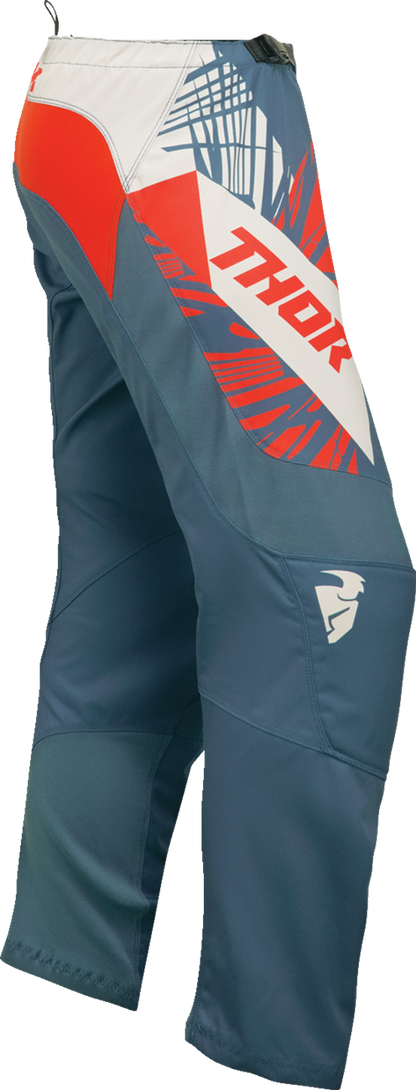 THOR Women's Sector Split Pants - Blue Steel/Vintage White - US 7/8 2902-0344